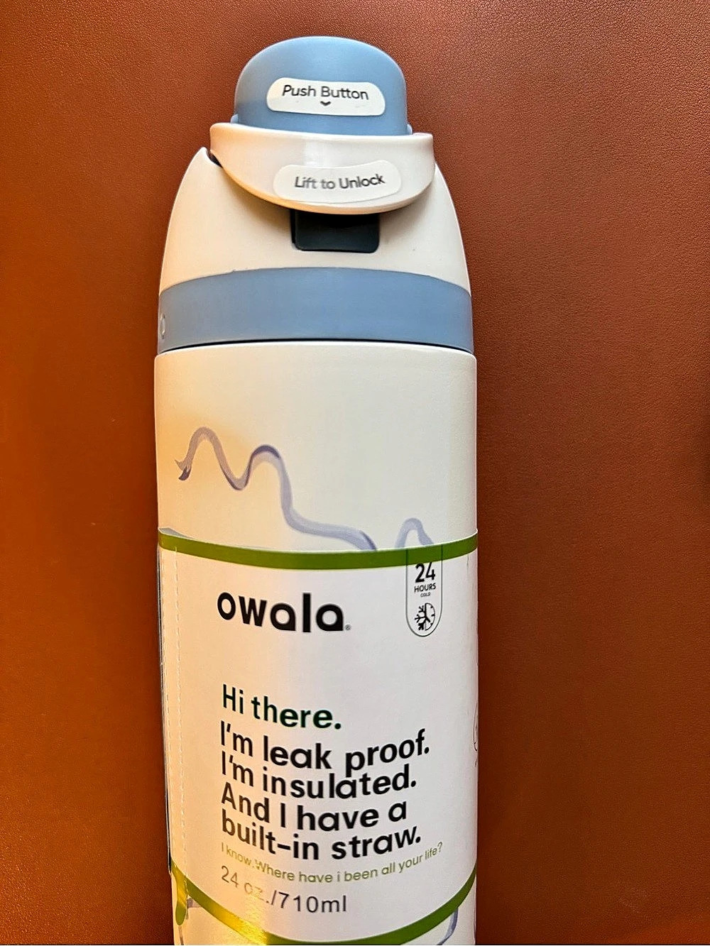 Owala FreeSip 24 oz Insulated Stainless Steel Water Bottle